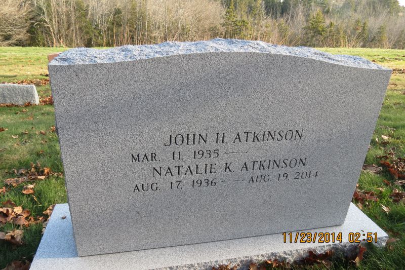 Atkinson monument back