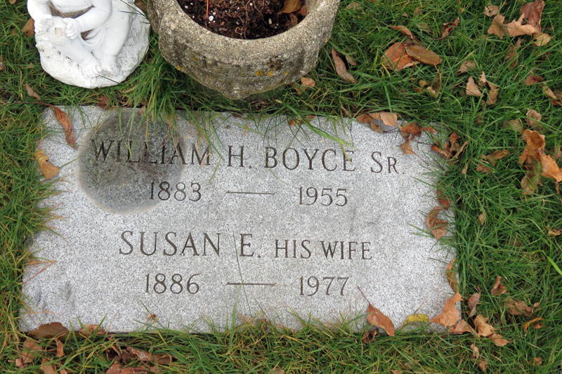 William H. Sr. and Susan E. Boyce monument