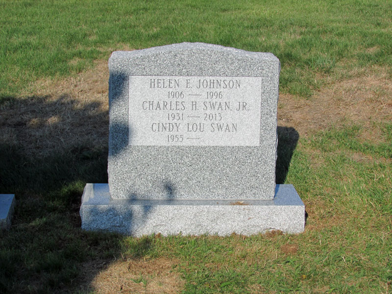 Swan Family monument back