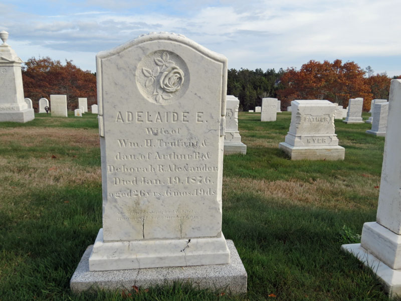 Adelaide E. Trufant monument