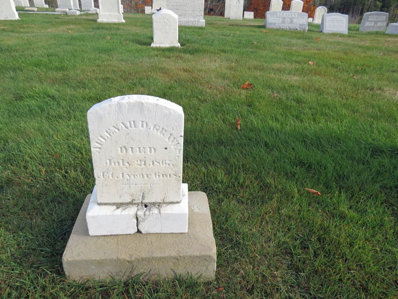Aulenah D. Graves monument