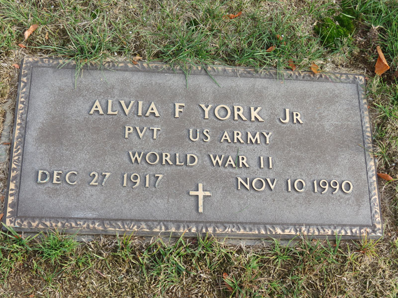 Alvia F. York monument