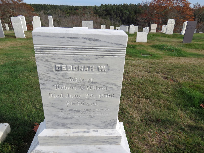 Deborah W. Wilson monument