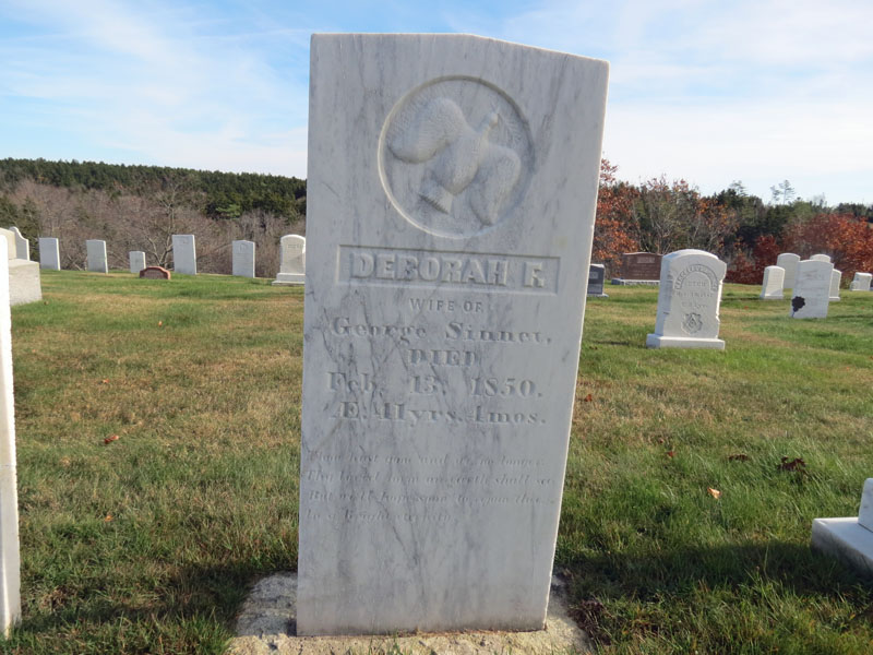 Deborah F Sinnett monument