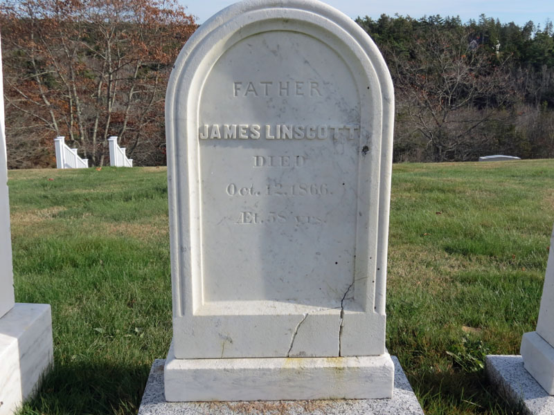 James Linscott monument