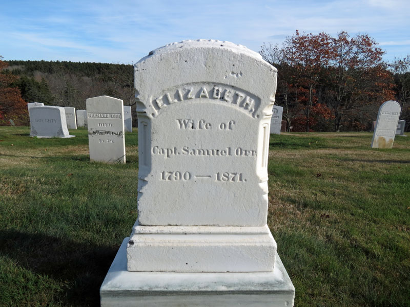 Elizabeth Orr monument