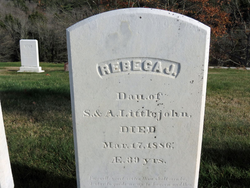 Rebecca J. Littlejohn monument