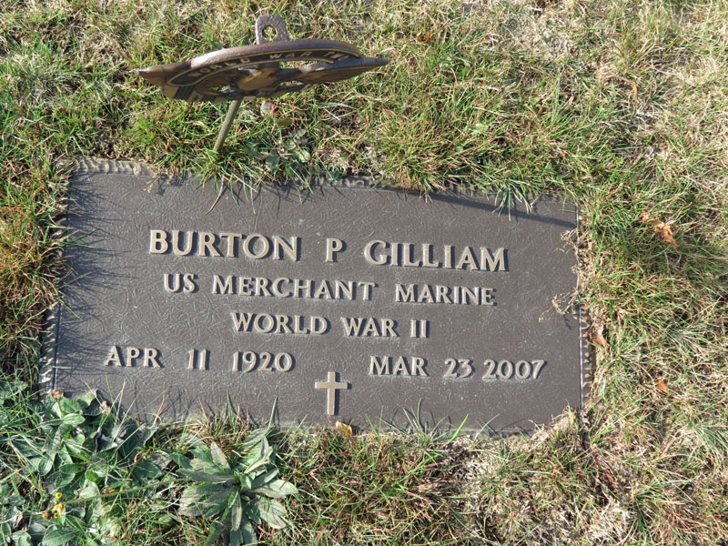Burton Gilliam Family monument