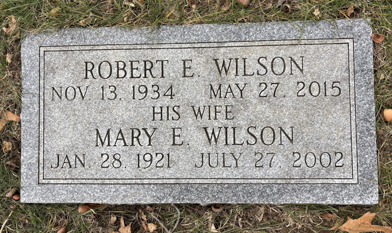 Robert E. Wilson monument
