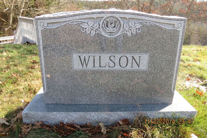 Raymond and Florence Wilson monument